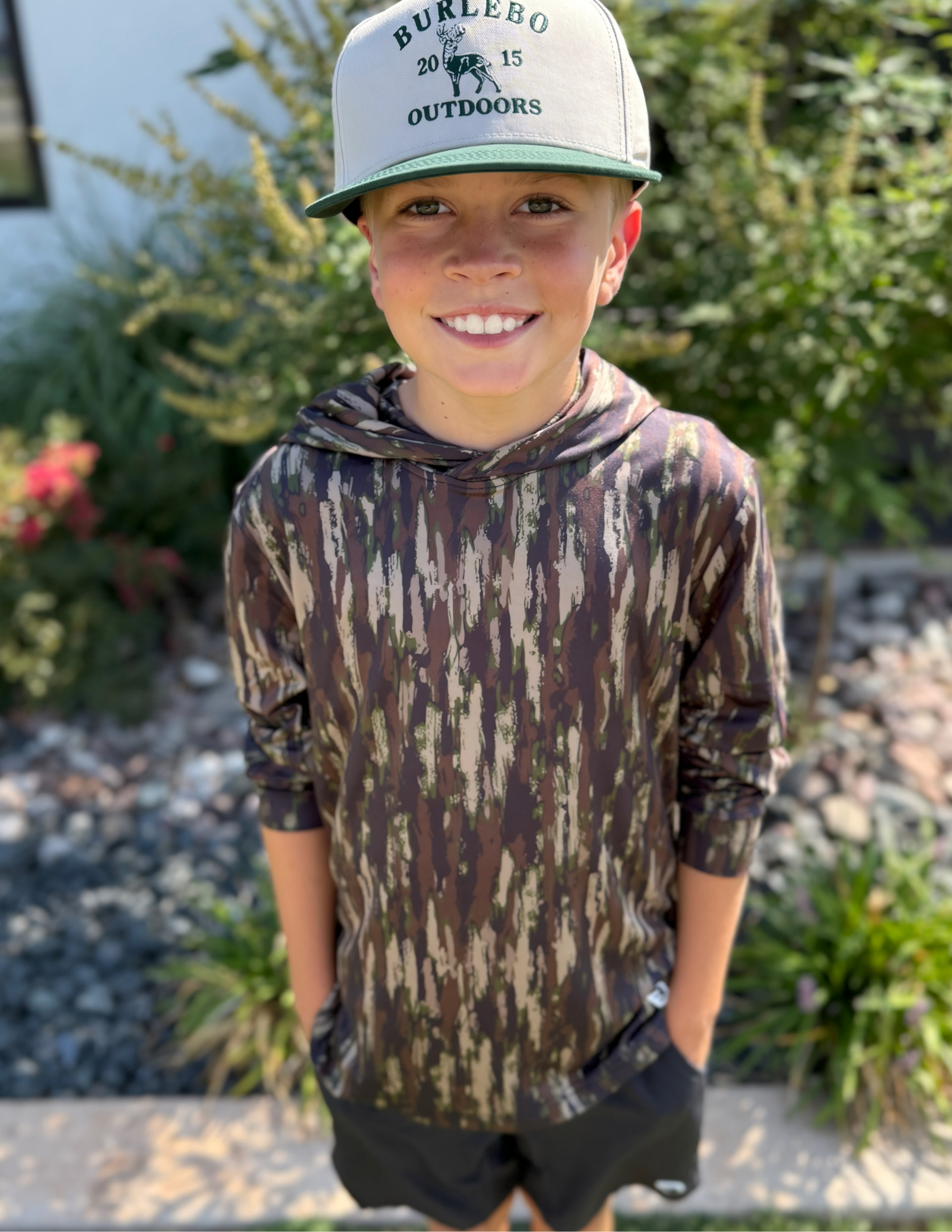 Burlebo Youth Performance Hoodie Midland Camo - The Foundry