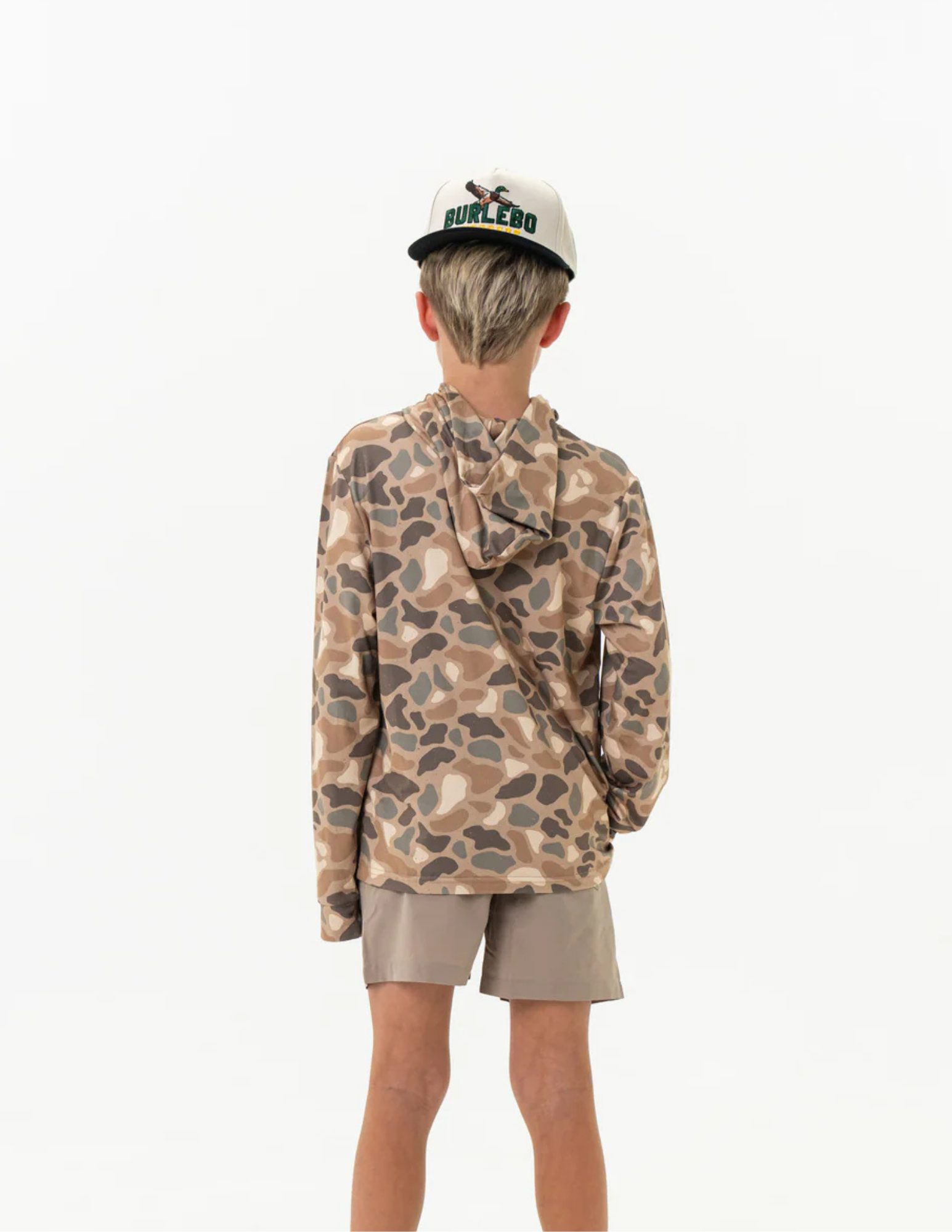 Burlebo Youth Performance Hoodie - Pintail Camo - The Foundry