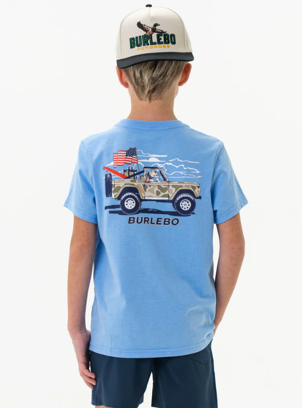 Burlebo Youth Tee - Camo Beach Cruiser - The Foundry