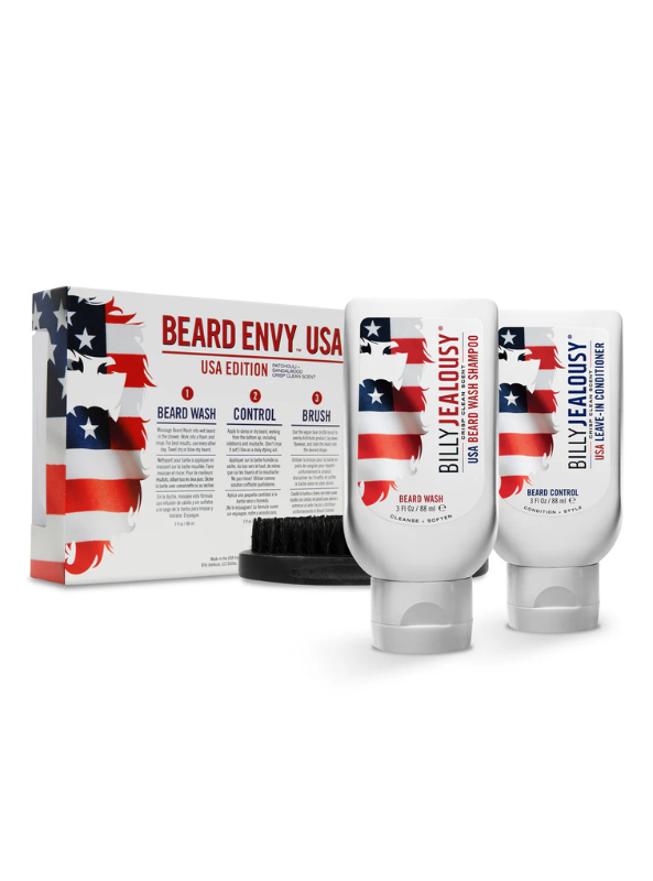Billy Jealousy USA Beard Envy Kit - Crisp Clean Scent - The Foundry