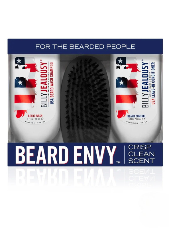 Billy Jealousy USA Beard Envy Kit - Crisp Clean Scent - The Foundry