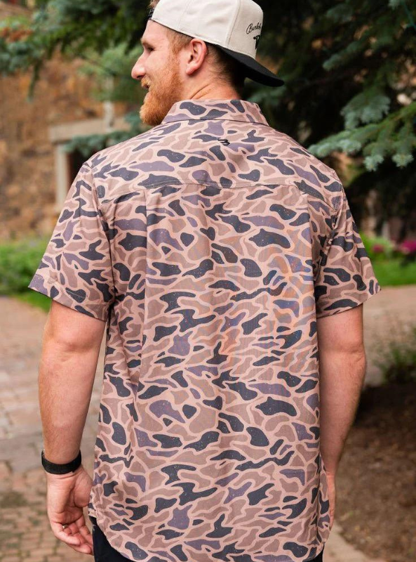 Performance Button Up - Gauge Camo - The Foundry