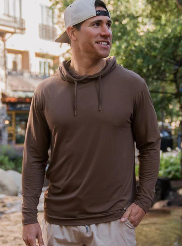 Performance Hoodie - Heather Brown - The Foundry