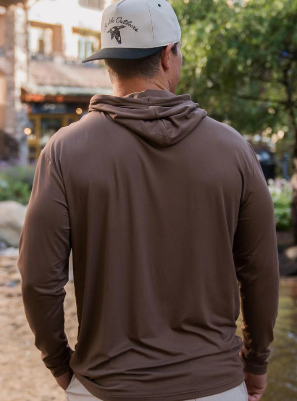 Performance Hoodie - Heather Brown - The Foundry