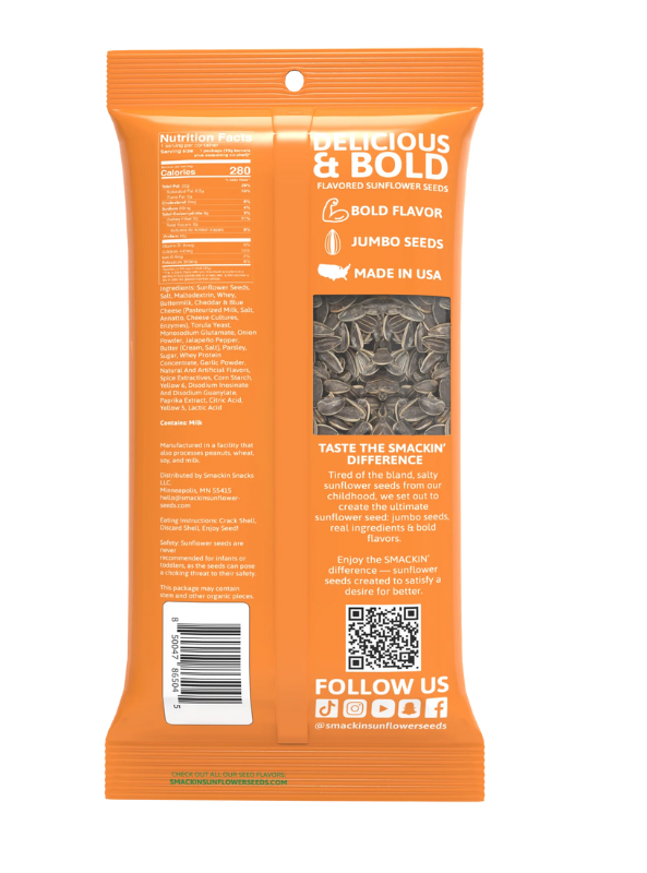 Smackin' Sunflower Seeds 1.5 oz - The Foundry