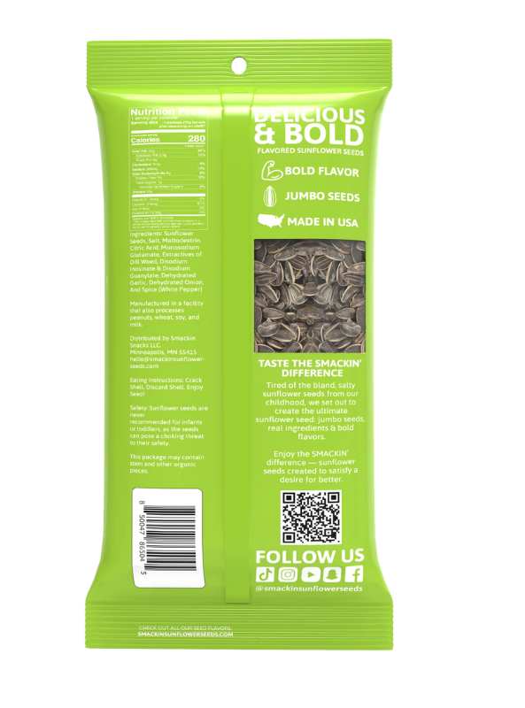 Smackin' Sunflower Seeds 1.5 oz - The Foundry