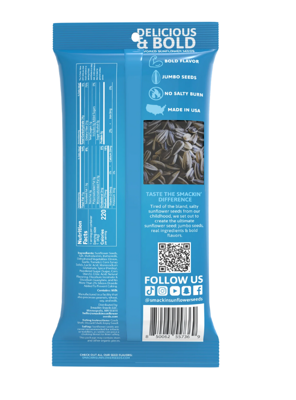 Smackin' Sunflower Seeds 1.5 oz - The Foundry