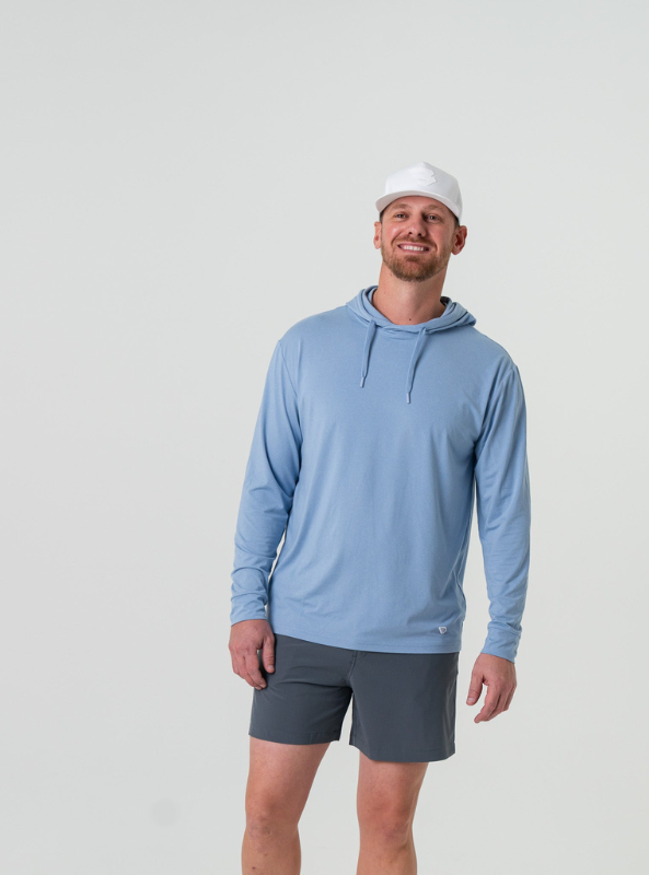 Burlebo Performance Hoodie - Sky Blue - The Foundry