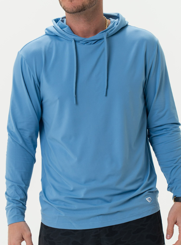 Burlebo Performance Hoodie - Steel Blue - The Foundry