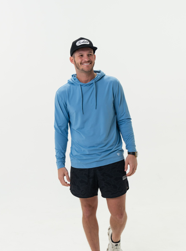 Burlebo Performance Hoodie - Steel Blue - The Foundry
