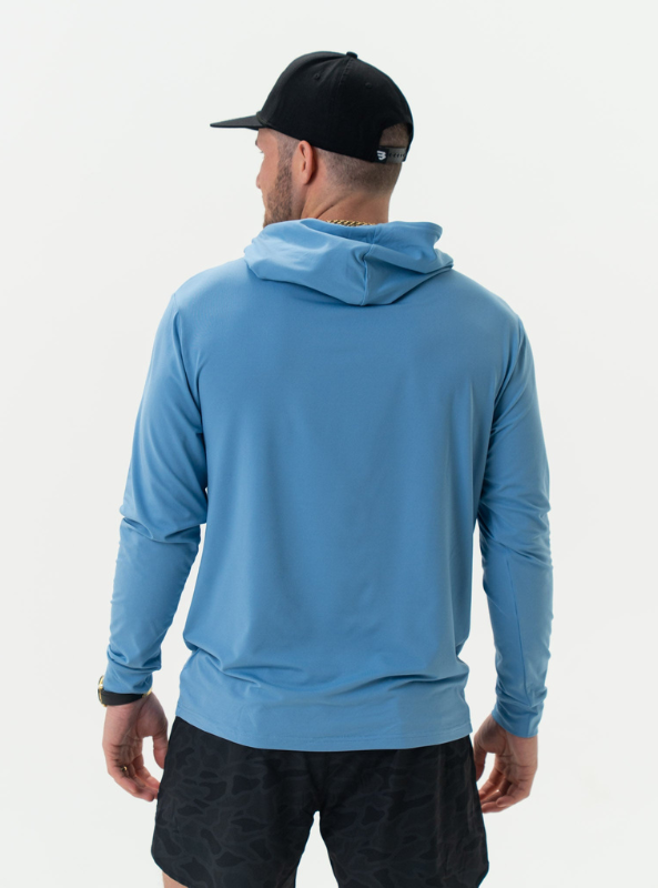 Burlebo Performance Hoodie - Steel Blue - The Foundry