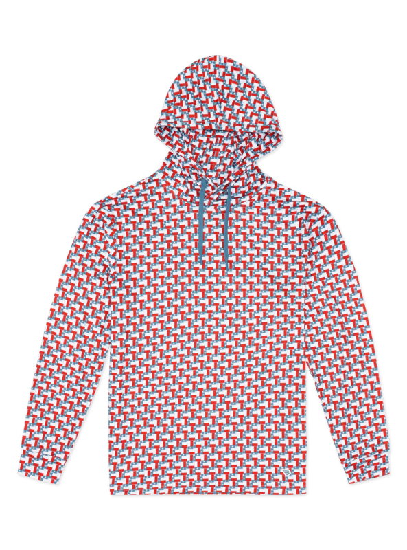 Burlebo Performance Hoodie - Texas Flags - The Foundry