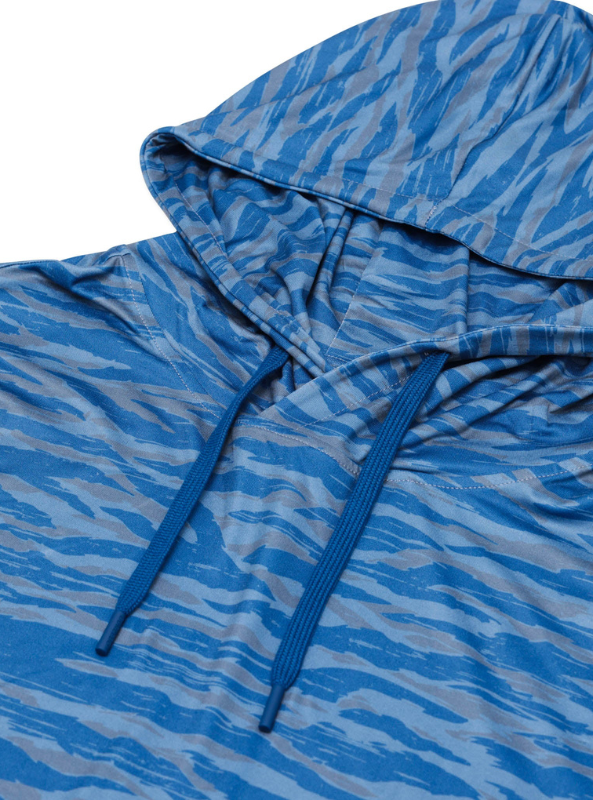 Burlebo Performance Hoodie - Tiger Stripe Camo Navy - The Foundry