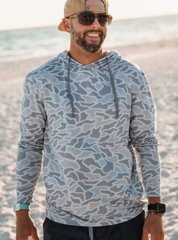 Burlebo Performance Hoodie - White Camo - The Foundry