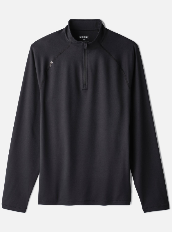 Rhone Apparel- Session 1/4 Zip - Black - The Foundry