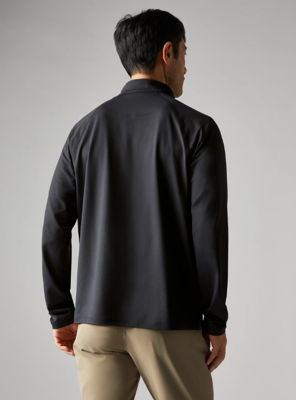 Rhone Apparel- Session 1/4 Zip - Black - The Foundry