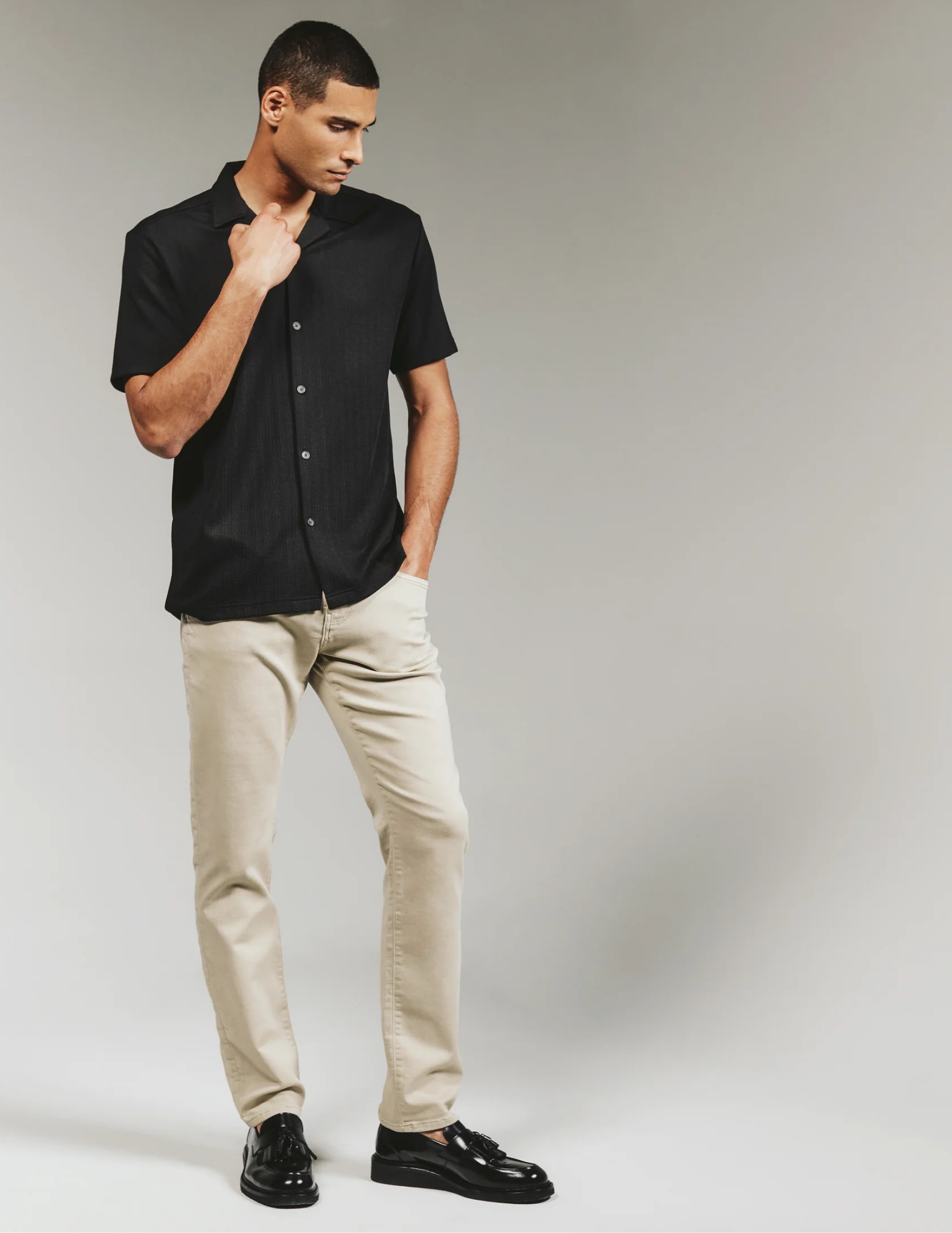 7 Diamonds Payton 5 Pkt Pant - Dune - The Foundry