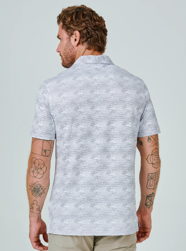7 Diamonds Bay Polo - White - The Foundry
