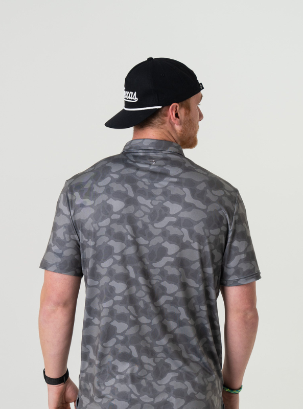 Burlebo Performance Polo - Stone Camo - The Foundry