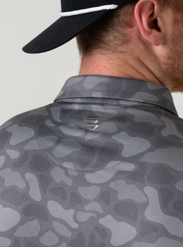 Burlebo Performance Polo - Stone Camo - The Foundry