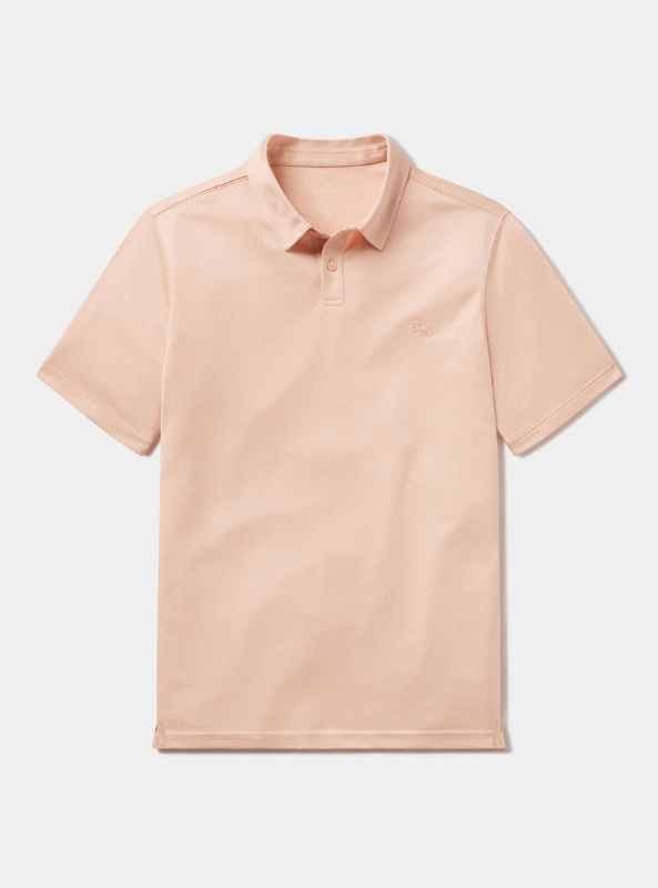 The Normal Brand Performance Pique Polo - Dusty Rose - The Foundry