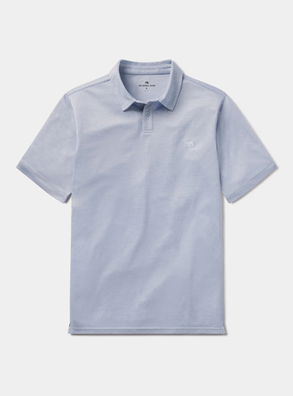 The Normal Brand Performance Pique Polo - Glacier - The Foundry