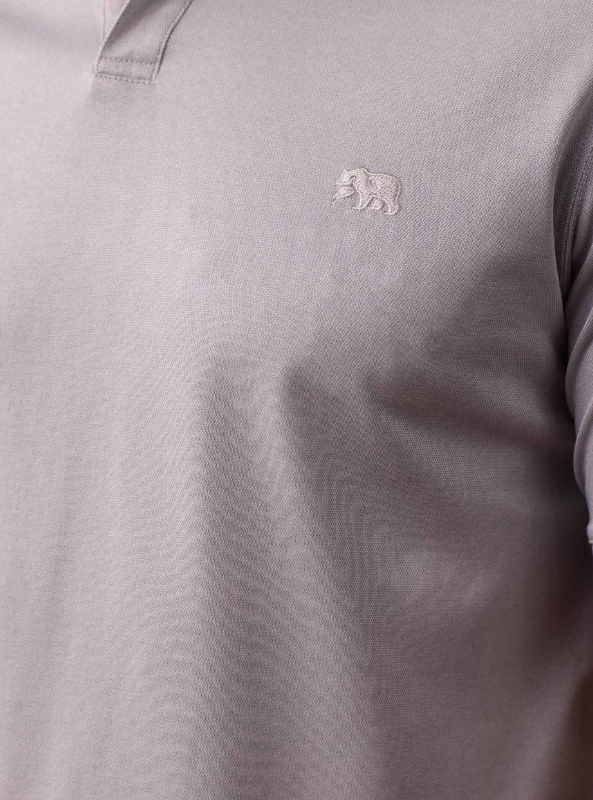 The Normal Brand Performance Pique Polo - Greystone - The Foundry