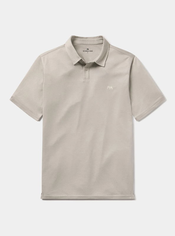The Normal Brand Performance Pique Polo - Greystone - The Foundry