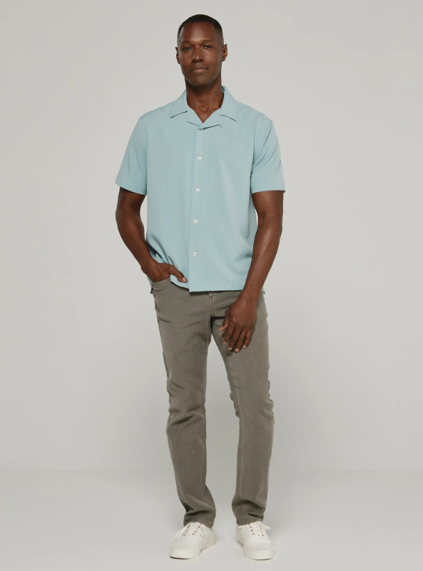 7 Diamonds Vance Camp Shirt - Seafoam - The Foundry