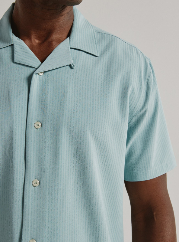 7 Diamonds Vance Camp Shirt - Seafoam - The Foundry