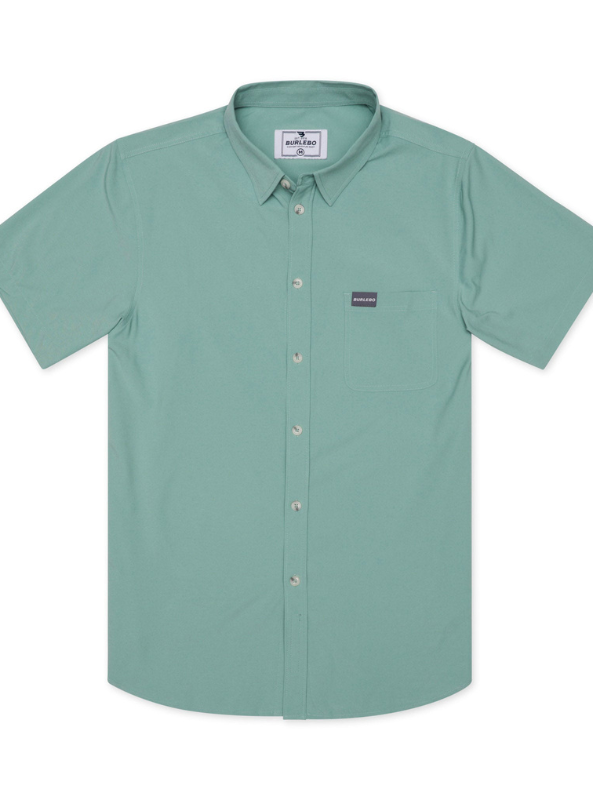 Burlebo Performance Button Up - Ocean Swell - The Foundry