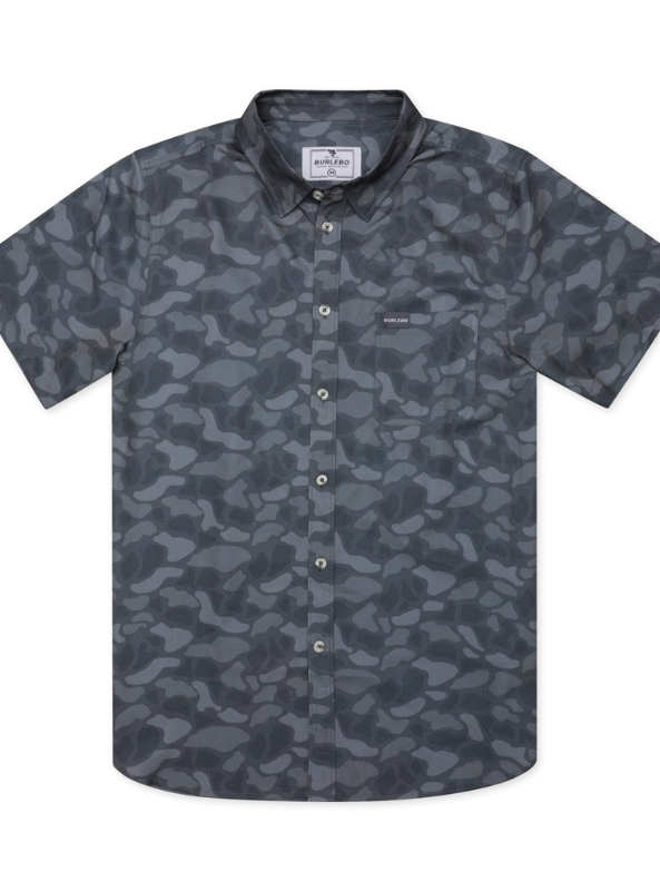 Burlebo Performance Button Up - Stone Camo - The Foundry