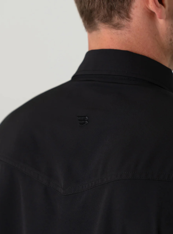 Burlebo Performance Western Shirt - Black - The Foundry
