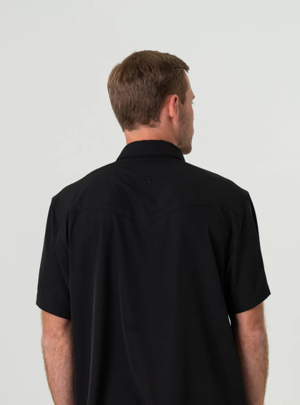 Burlebo Performance Western Shirt - Black - The Foundry