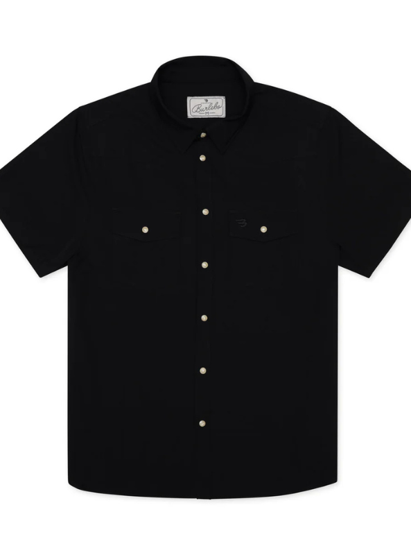 Burlebo Performance Western Shirt - Black - The Foundry