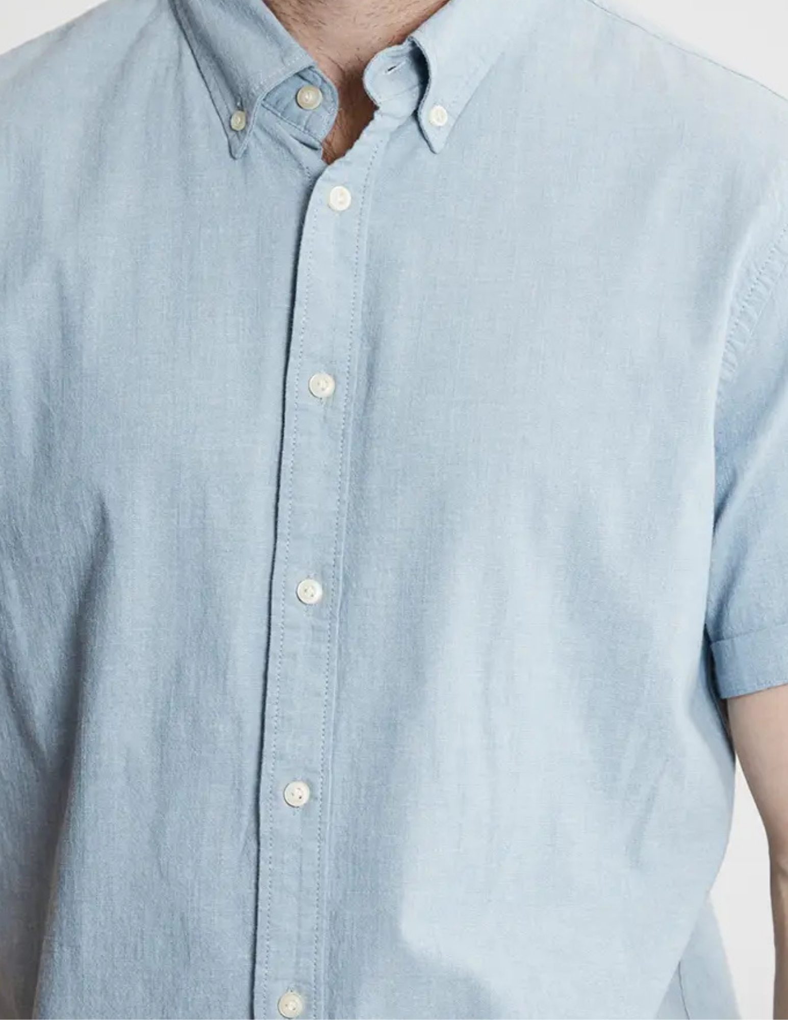 Jachs NY Light Indigo Noho Short Sleeve Shirt - The Foundry