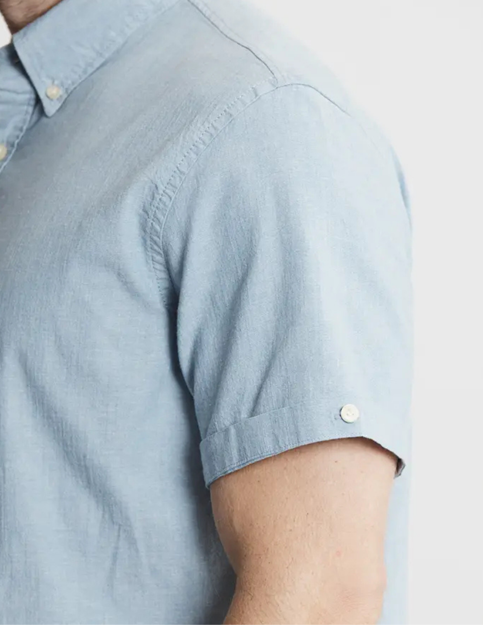 Jachs NY Light Indigo Noho Short Sleeve Shirt - The Foundry