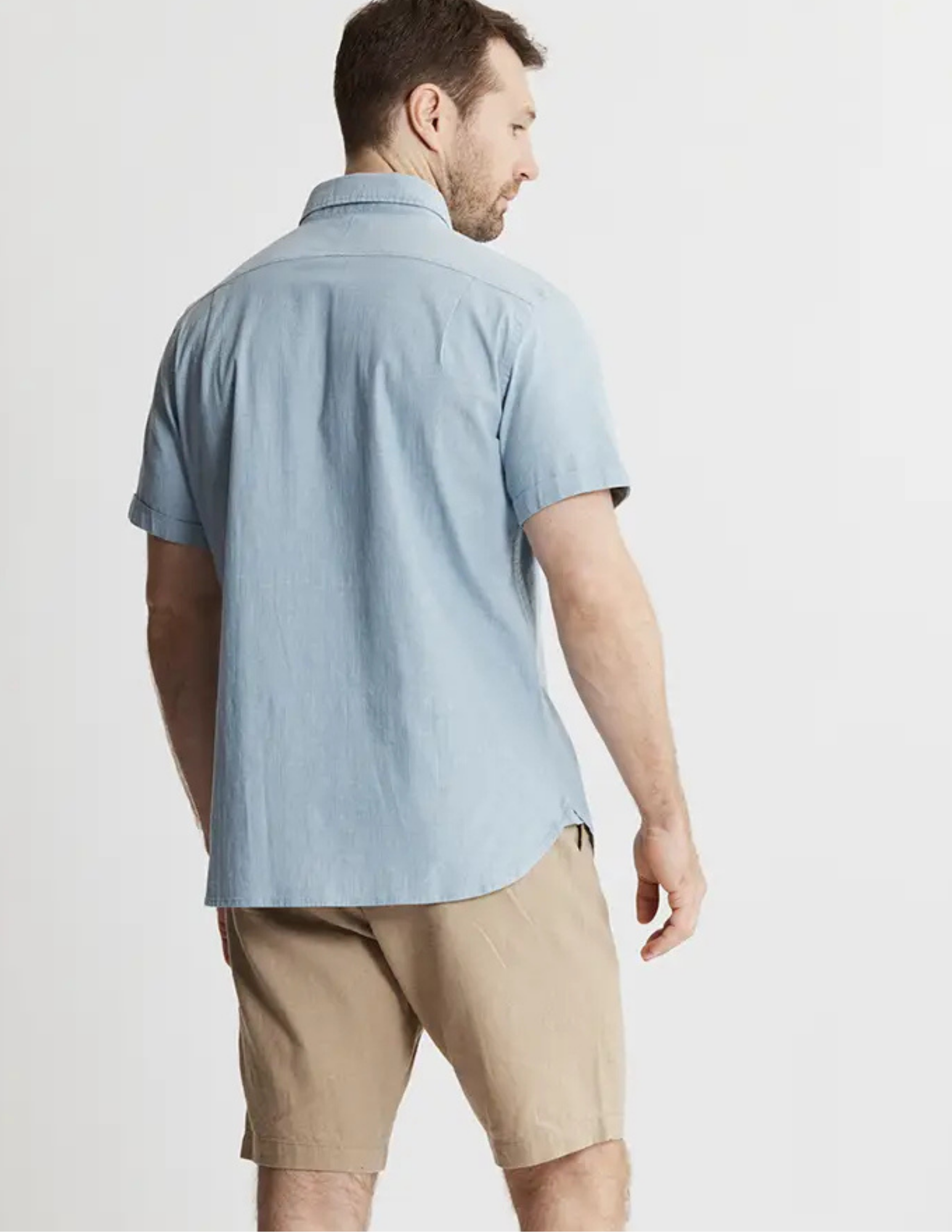 Jachs NY Light Indigo Noho Short Sleeve Shirt - The Foundry