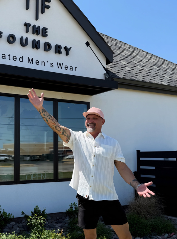 The Normal Brand Freshwater Button Up Shirt - Ivory Crinkle Dobby - The Foundry