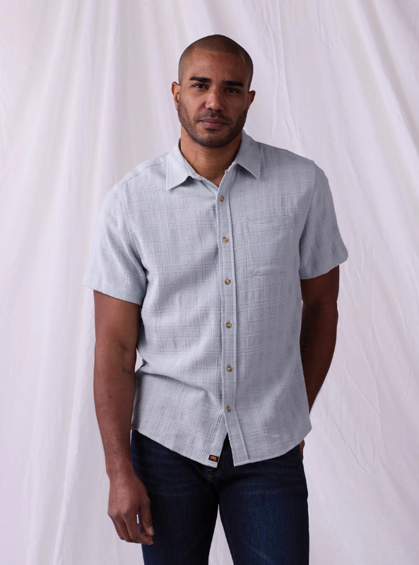 The Normal Brand Freshwater Button Up Shirt - Misty Harbor Dobby - The Foundry