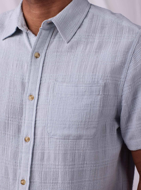 The Normal Brand Freshwater Button Up Shirt - Misty Harbor Dobby - The Foundry