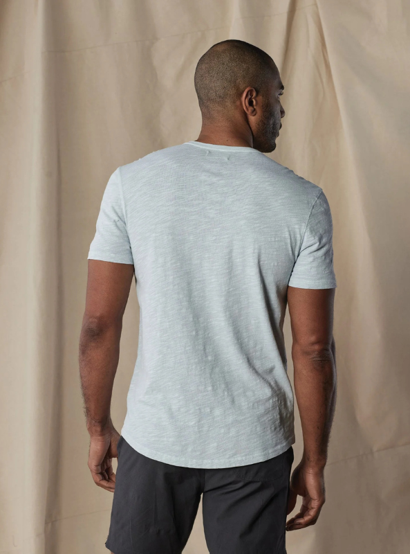 The Normal Brand Legacy Jersey SS Henley - Mist - The Foundry