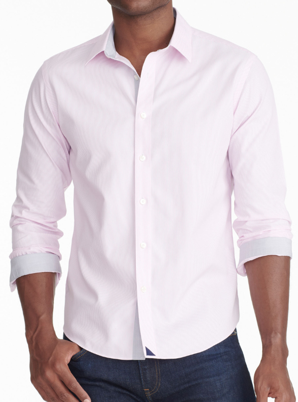 Untuckit - Douro Wrinkle Free Shirt Pink - The Foundry