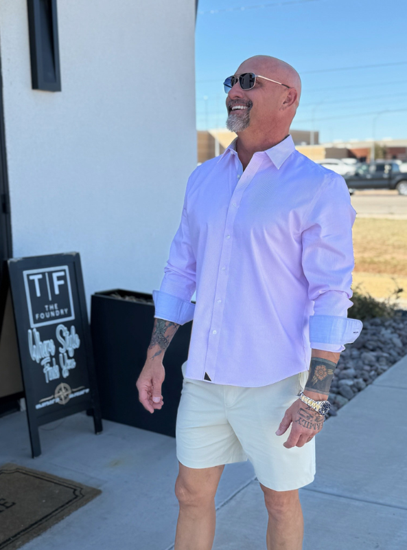 Untuckit - Douro Wrinkle Free Shirt Pink - The Foundry