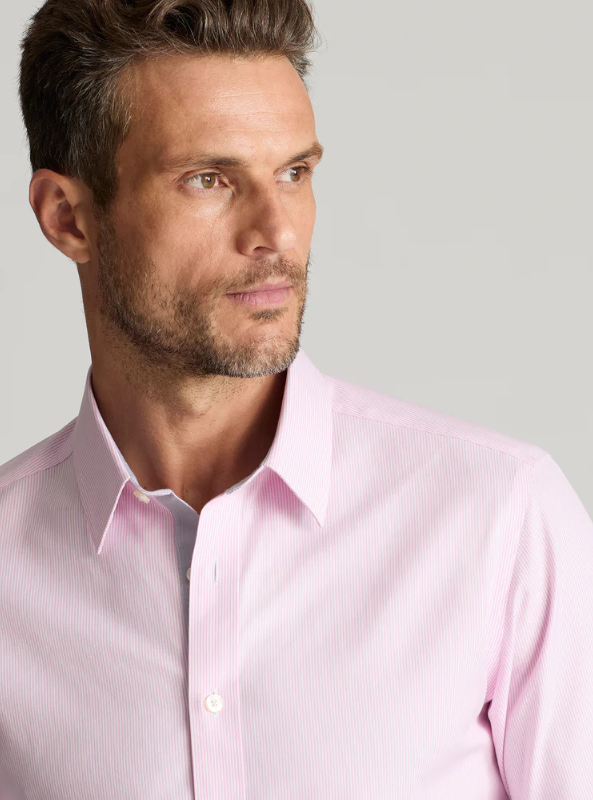 Untuckit - Douro Wrinkle Free Shirt Pink - The Foundry