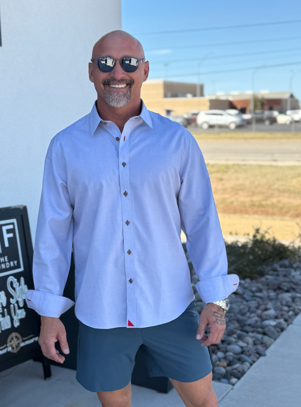 Untuckit Rubican Wrinkle Free Shirt - Gray - The Foundry