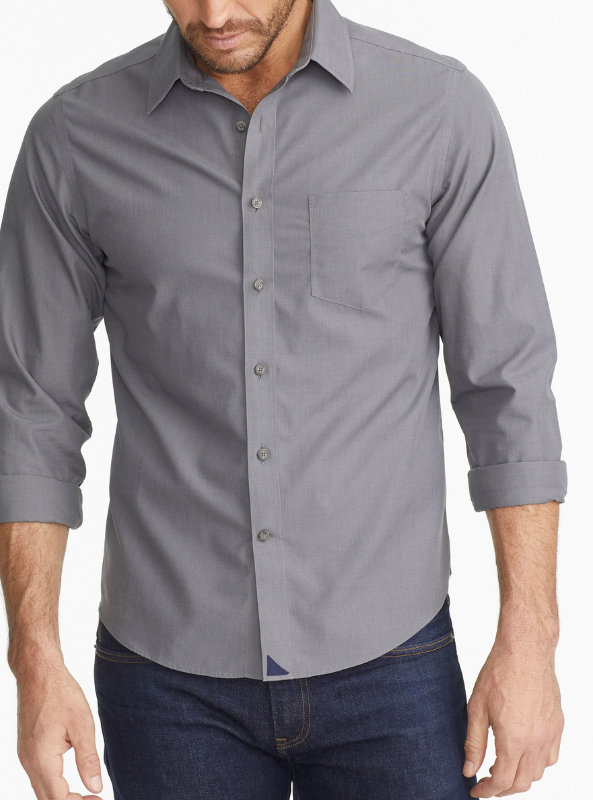 Untuckit - Sangiovese Wrinkle Free Shirt - Gray - The Foundry