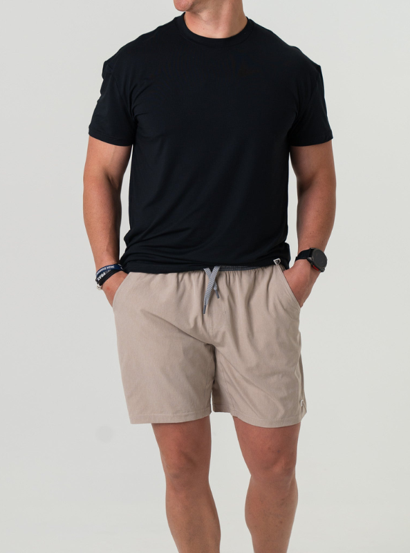 Burlebo Athletic Short Heather Khaki - Venado Camo Liner - The Foundry