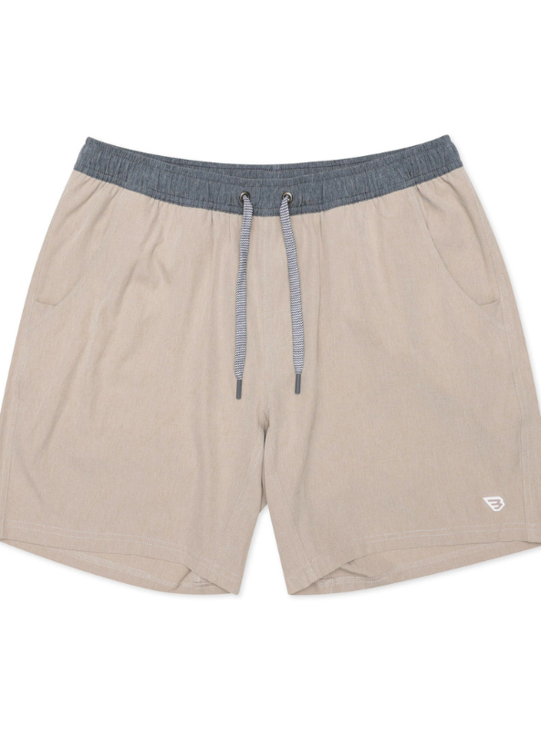 Burlebo Athletic Short Heather Khaki - Venado Camo Liner - The Foundry
