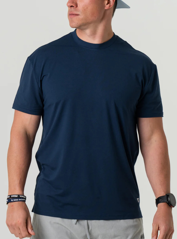 Burlebo Go To Tee - Navy - The Foundry
